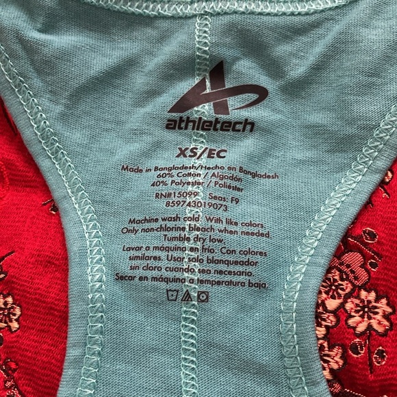 Racer back tank. Silver letters: L I B R E - Picture 4 of 4